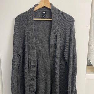 Men’s grey oversized cardigan
